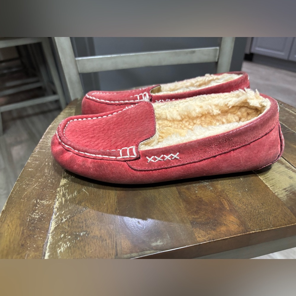Red Wing Shoes Red Suede moccasins.